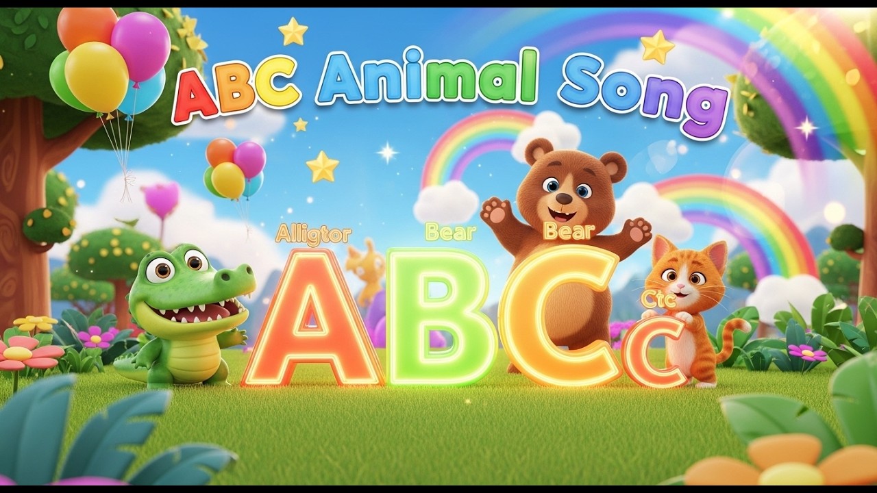 Animal Alphabet ABC Poem Song | Alphabet World | study poem