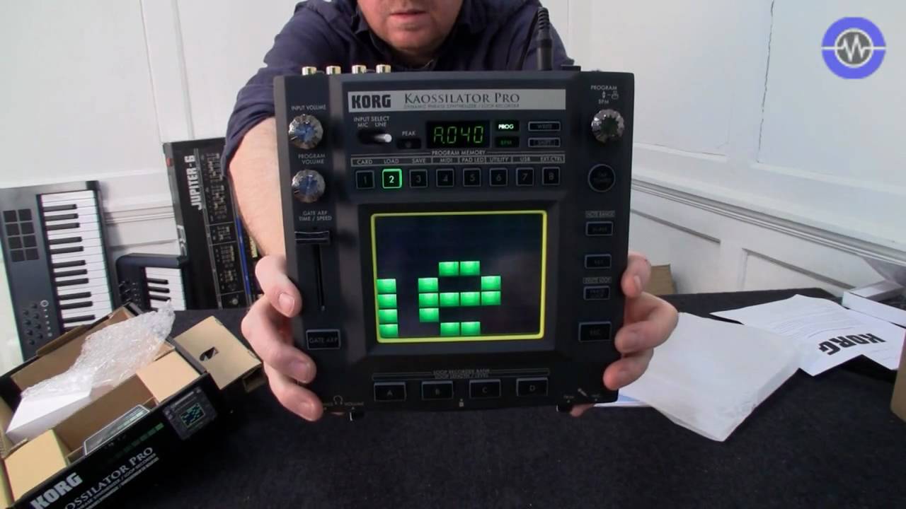 Korg Kaossilator Pro Un-boxing and MIDI Control Preview