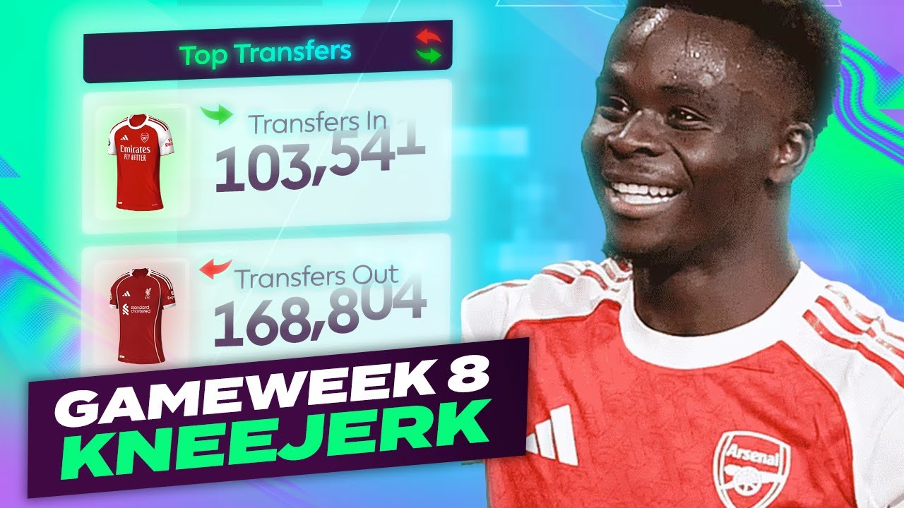 SAKA PENS 🔥 FPL KNEEJERK GAMEWEEK 8 | Fantasy Premier League Tips 2025/26