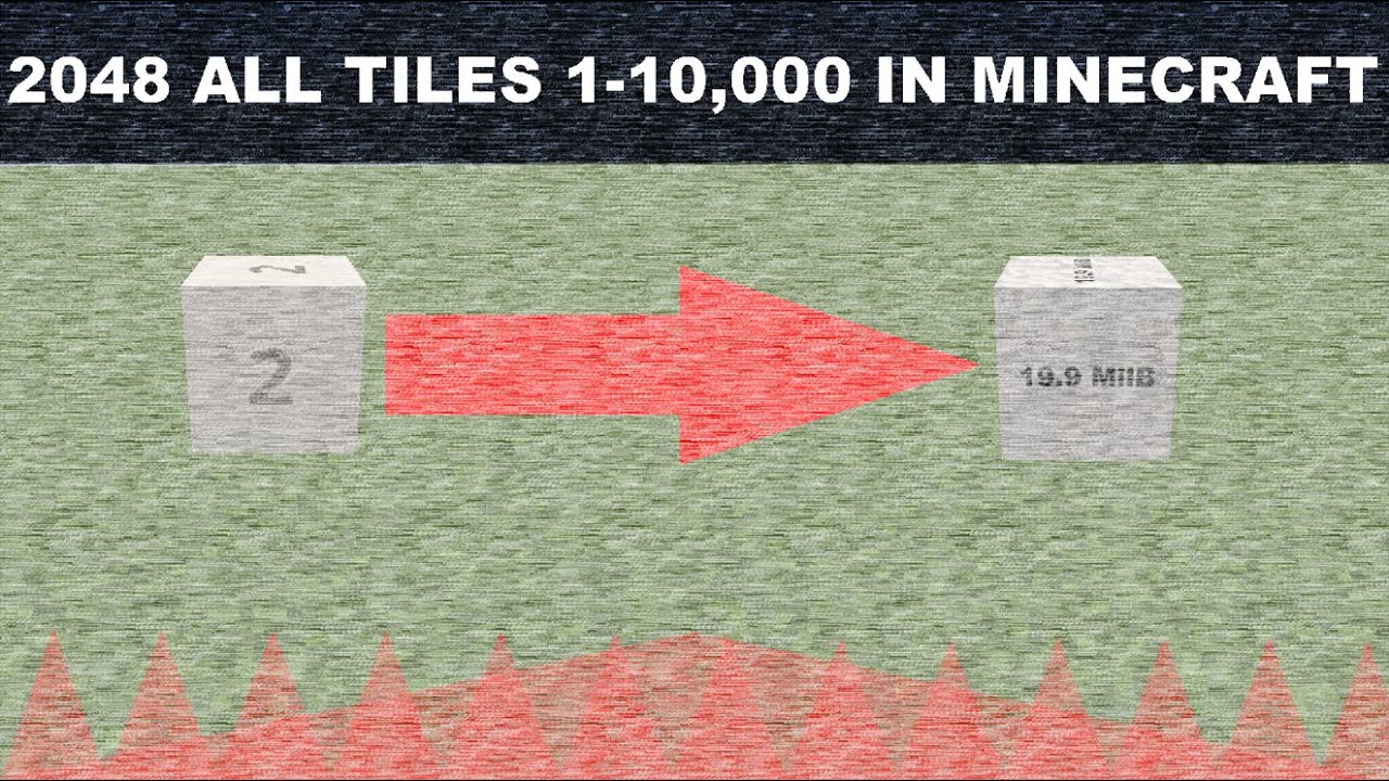 2048 All Tiles 1-10,000 in Minecraft