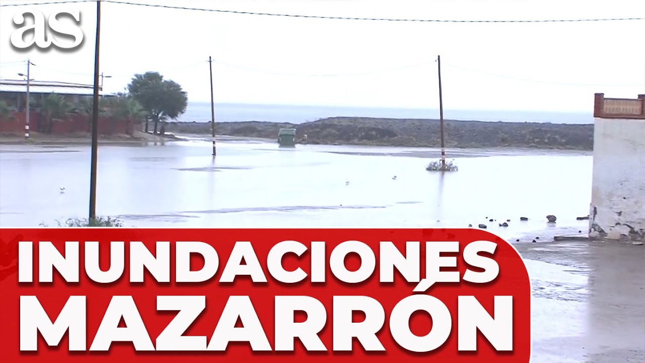 La AEMET activa el nivel rojo por lluvias en Mazarrón ante graves inundaciones
