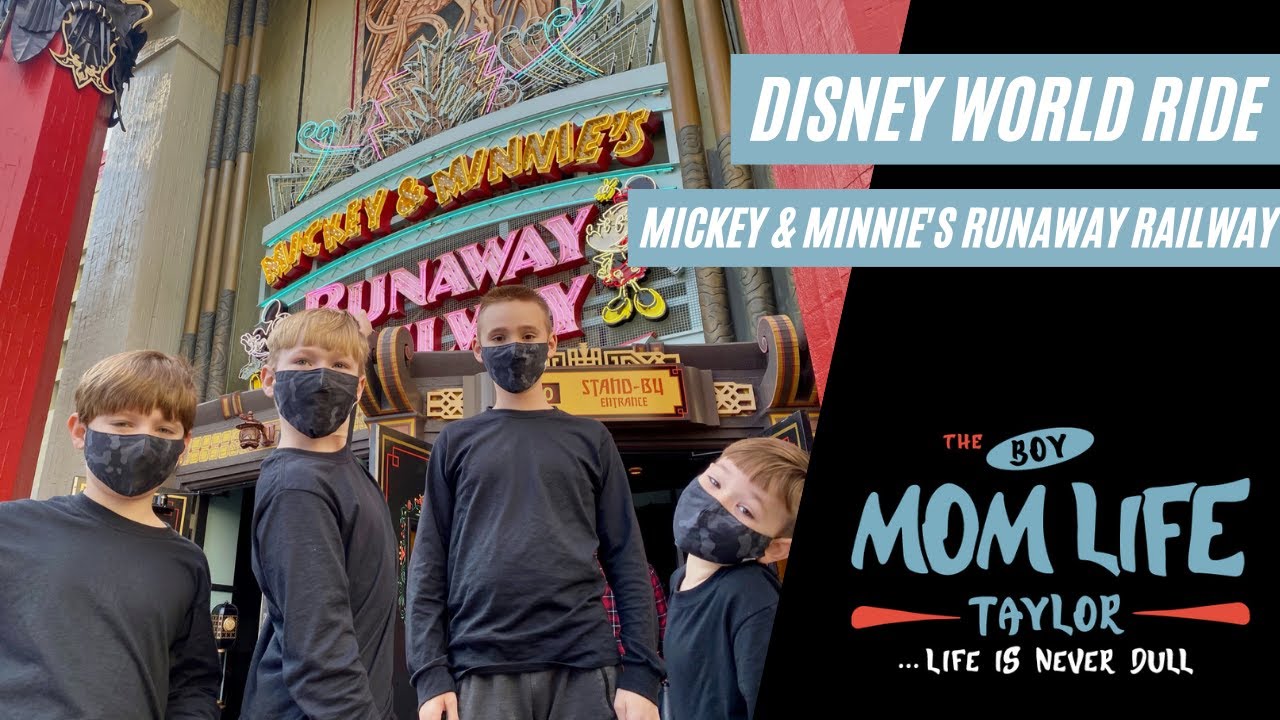 Disney World Rides - Mickey & Minnie's Runaway Railway - Hollywood Studios - Boy Mom Life