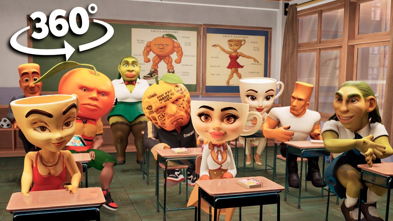 360° I Got Stuck with the Bad UDIN DIN DIN DUN at My New School | VR