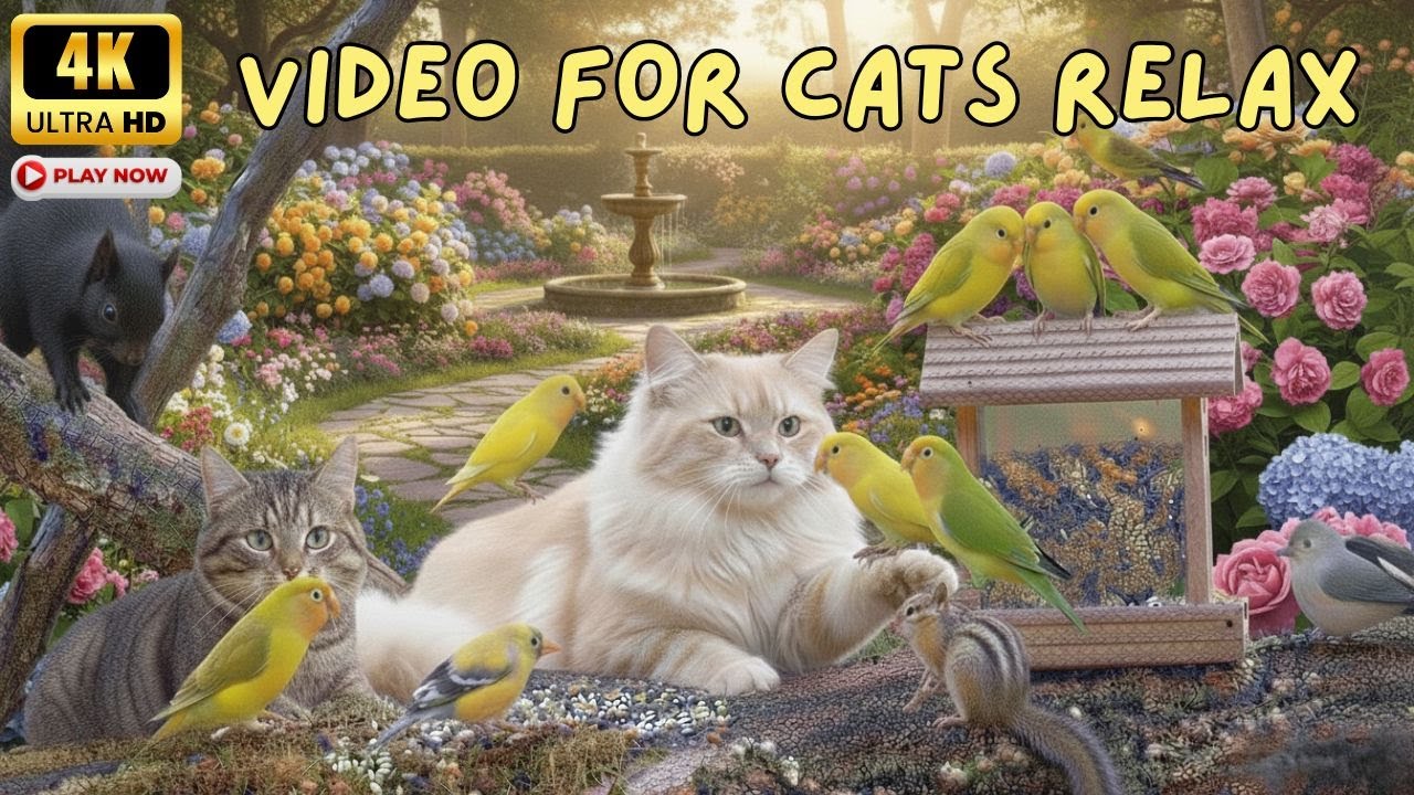 TV for Cats 😺 Non-Stop Bird Action That Drives Cats CRAZY | 4K HDR NO ADS