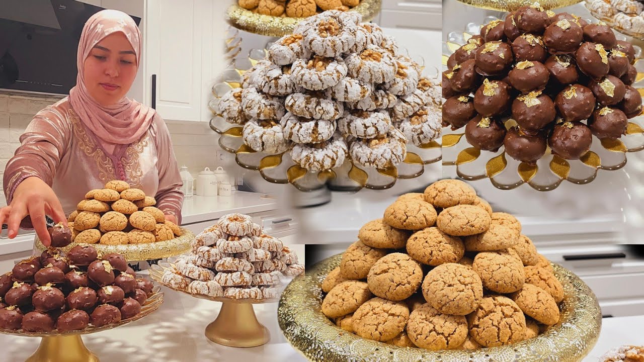 حلويات العيد أسهل وألد.مايمكن تحطي فالطبيلة ديالك وجديهم بسرعة وكلشي غايسولك على المقادير بنة خيال