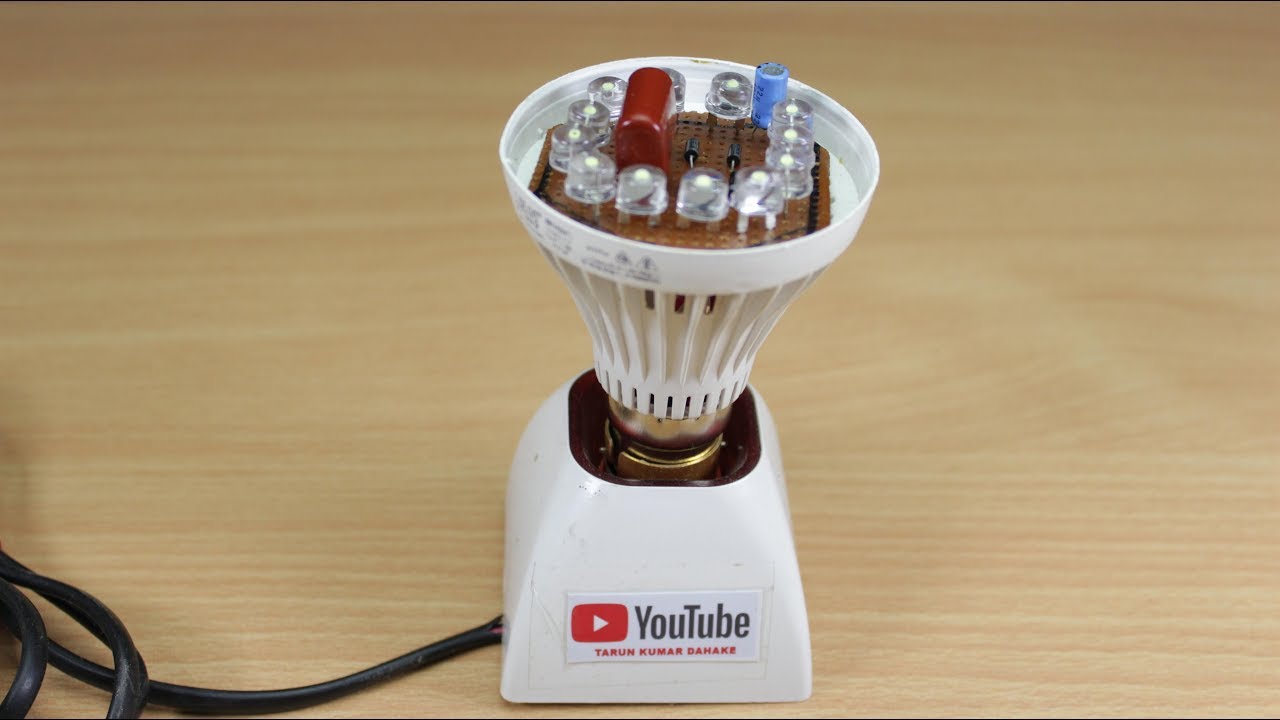 How to make NEW LED Light Bulb Reuse Old LED Bulb