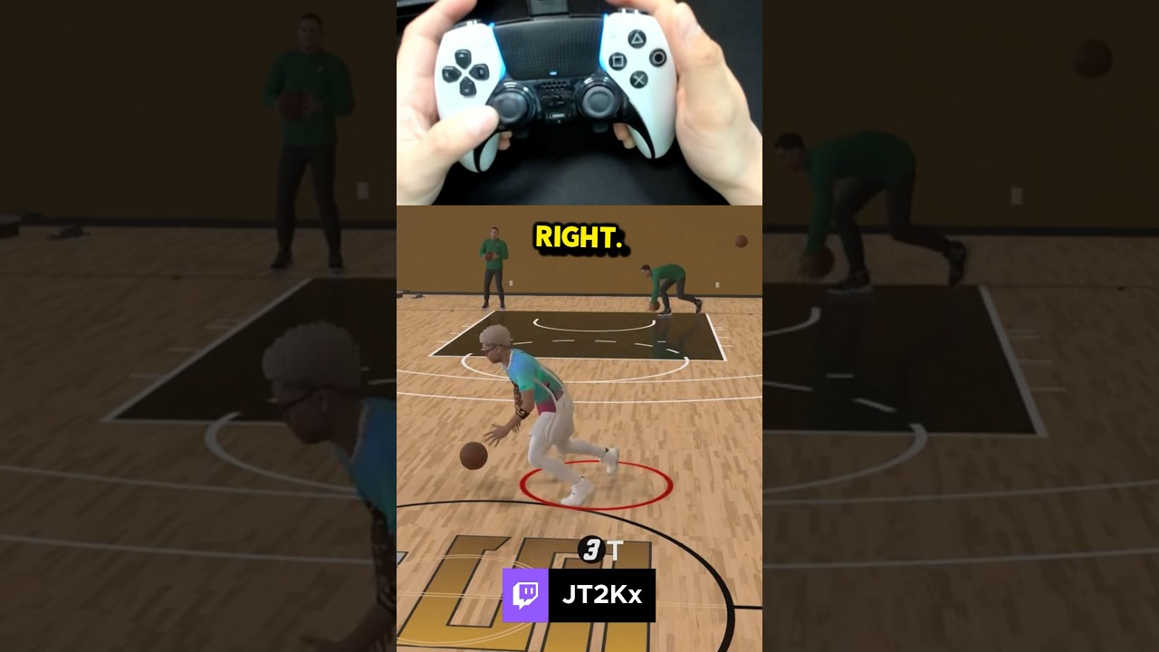 Left stick cancel dribble tutorial #NBA2k24 #Dribbletutorial