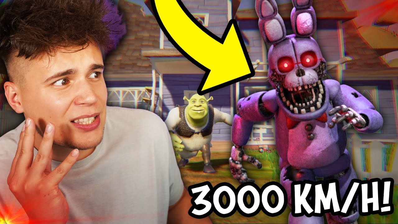 NAJSZYBSZY ANIMATRONIK W HELLO NEIGHBOR?! 💀 *SHREK BONUS*