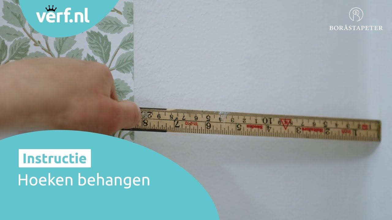 Hoeken behangen met behang van Borastapeter | Behanginstructies | Verf.nl
