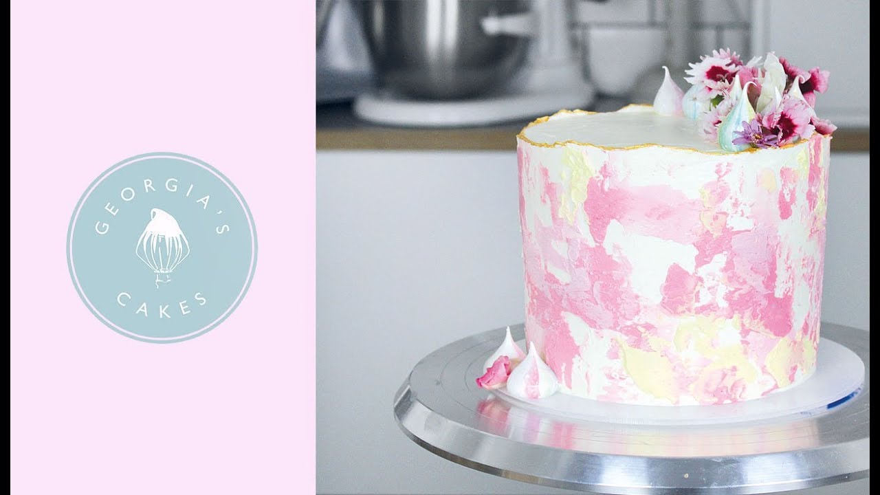 Textured Watercolour  Buttercream Cake | Georgia's Cakes