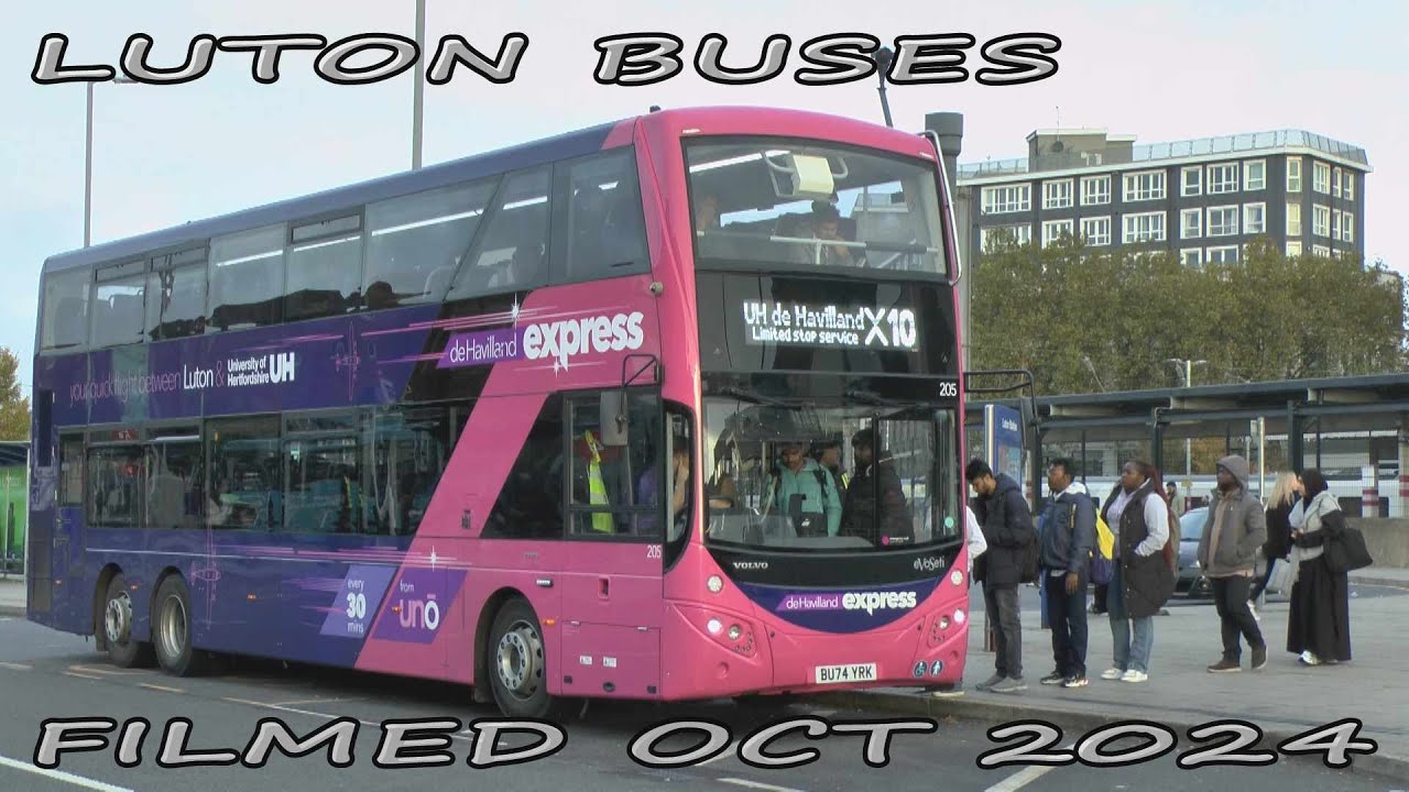 5341 LUTON BUSES FILMED OCTOBER 2024 YOUTUBE VERSION