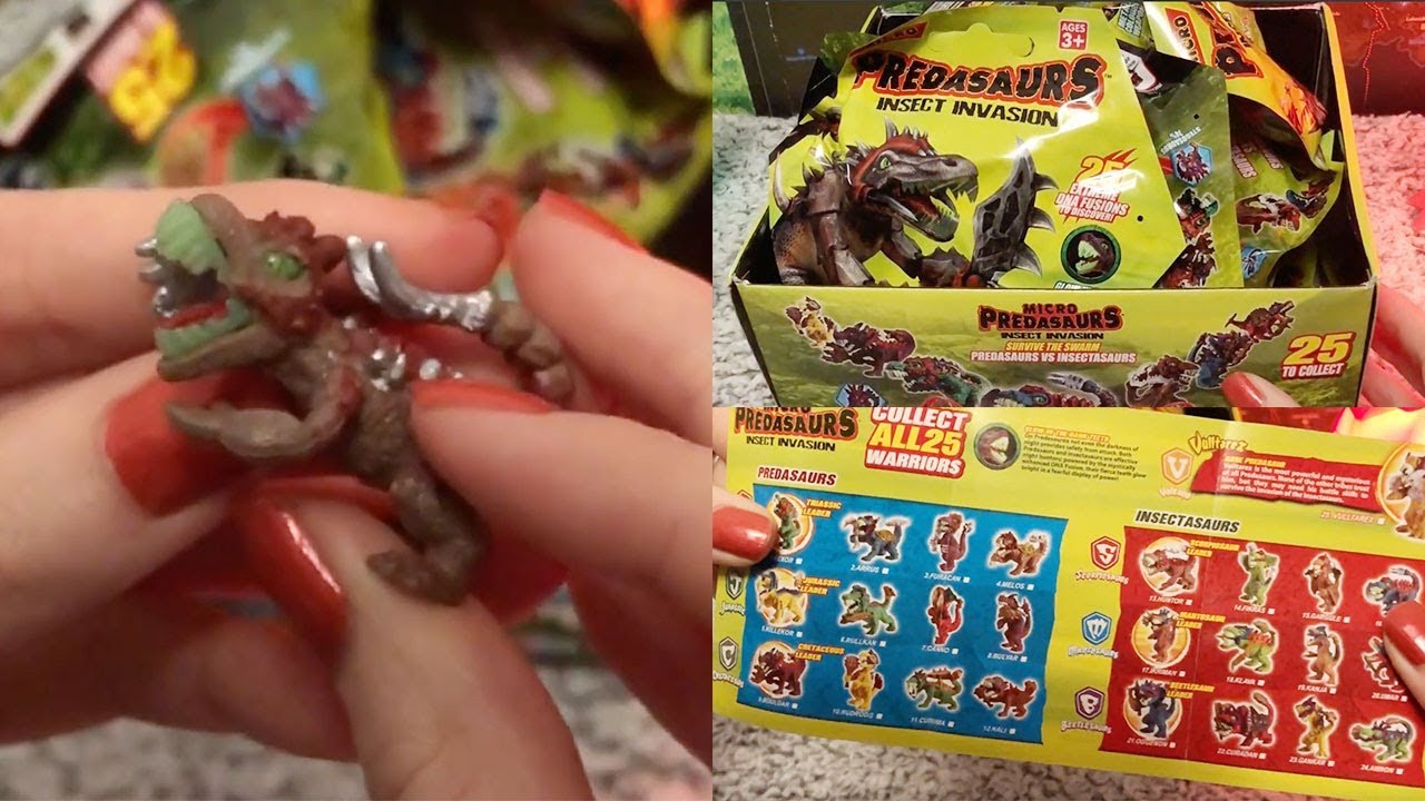 ASMR Opening Blind Bags Predasaurs (Whispered)