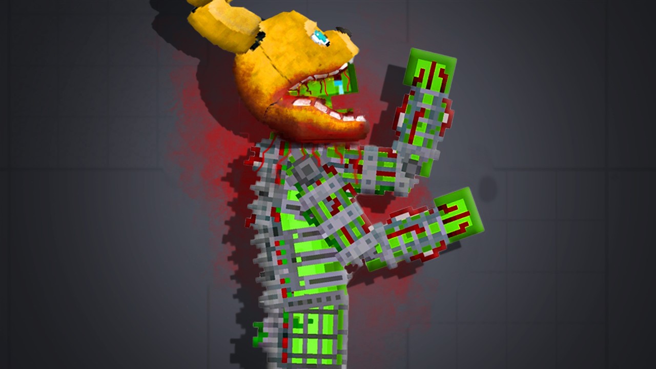 Melon Sandbox FNAF Skeleton Springlock Failure...