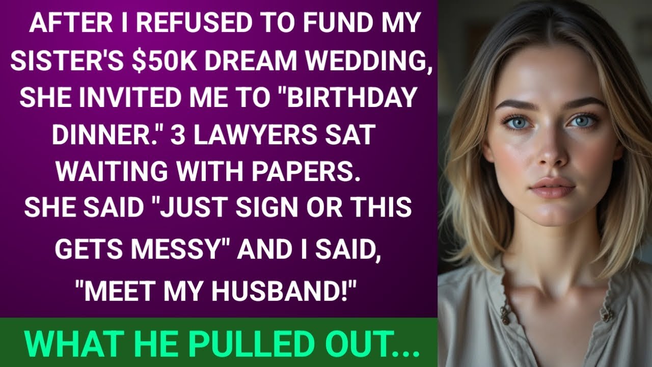 My Sister Demanded Half of Mom's Inheritance for Her $50K Wedding - So I Exposed Her Lies at the....
