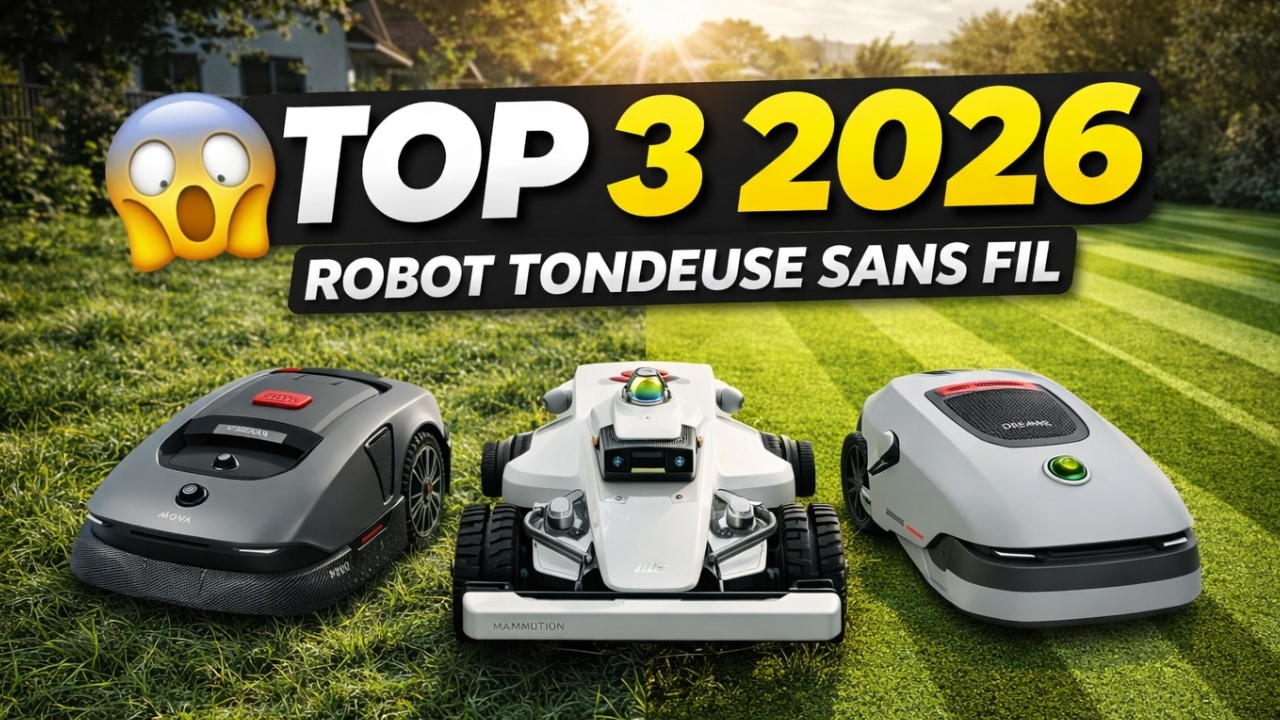 Meilleur Robot Tondeuse Sans Fil 2026 : TOP 3 Sans Câble Périphérique (Le N°3 Va Vous Surprendre)