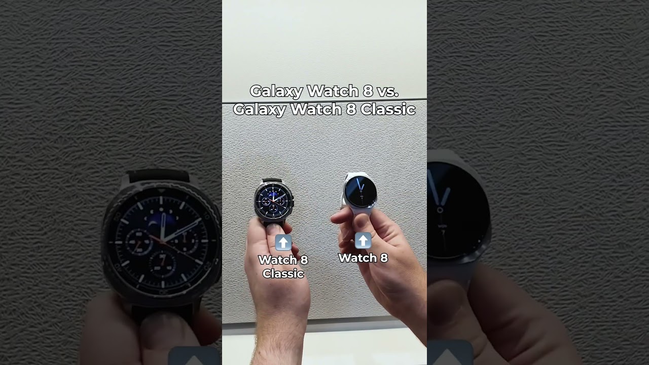 Galaxy Watch 8 vs. Galaxy Watch 8 Classic New Design Compared #galaxywatch