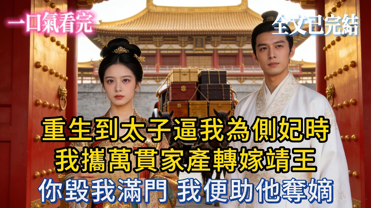 【完結小説】重生到太子逼我為側妃時，我携萬貫家財下嫁靖王，你毀我滿門，我便助他奪嫡。#小说推荐 #小说 #完結 #大女主 #爽文