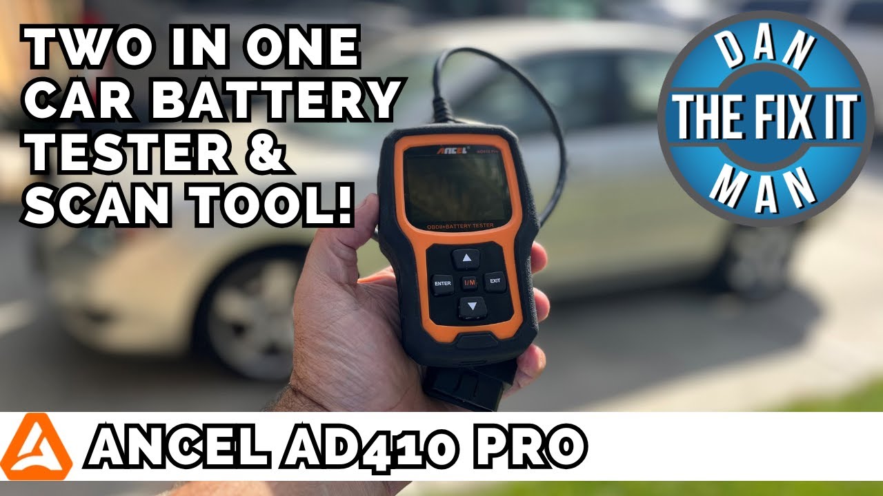 ANCEL AD410 Pro 2 in 1 OBD2 Scanner Battery Tester Review! Two in One Battery Tester & Scan Tool!