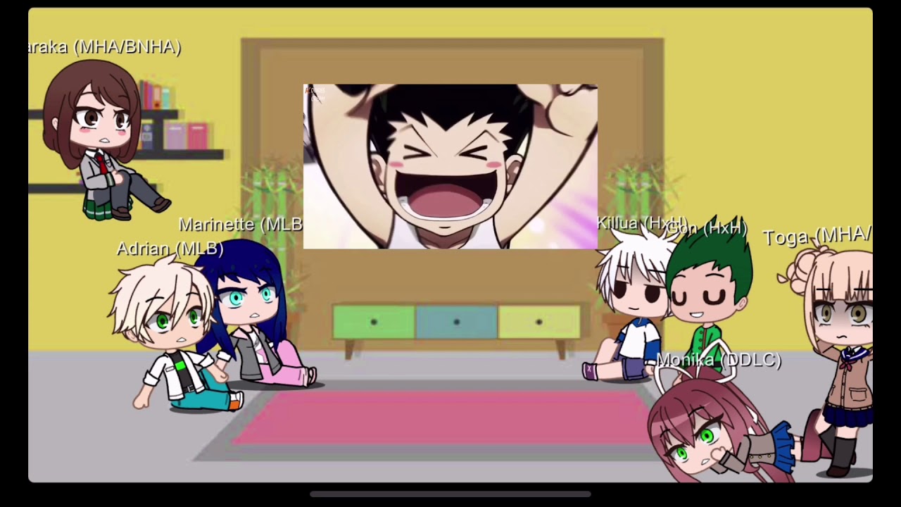 Fandom reaction video (FNAF, HxH, BNHA/MHA, MLB, DDLC)