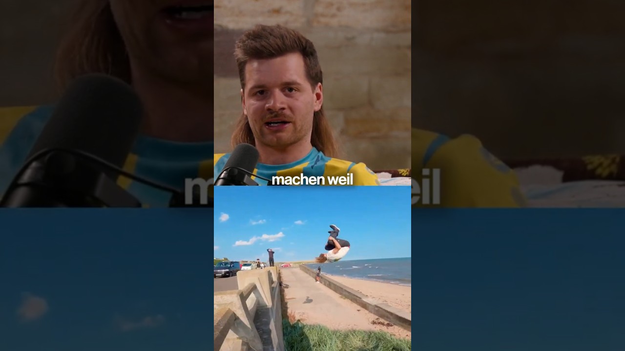 Der krasseste Sprung von Parkour Profi Jan Schlappen😳