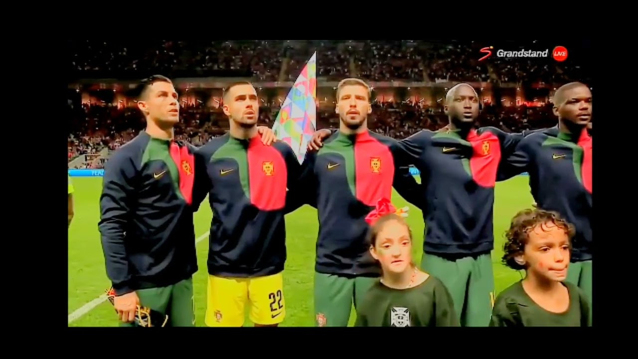Portugal vs Spain National Anthem - UEFA Nations League 2022-23