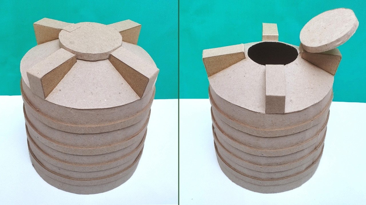 How to Make Cardboard Water Tank | DIY Water Tank | Cardboard Project
