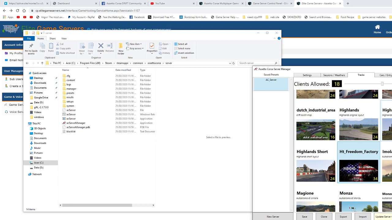 How to make a Drift Server Assetto Corsa