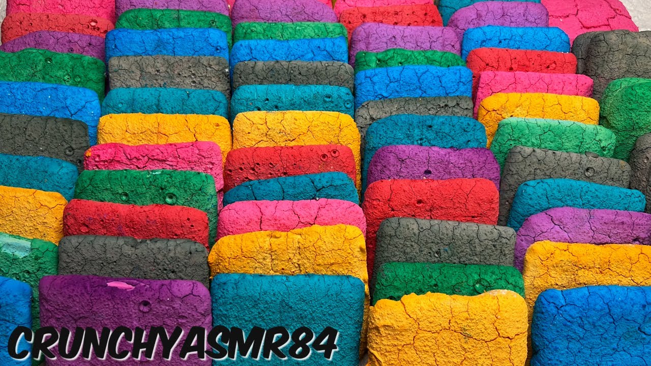60+ Colorful Pasted Thins | Mini Mass Crush | Oddly Satisfying | ASMR | Sleep Aid