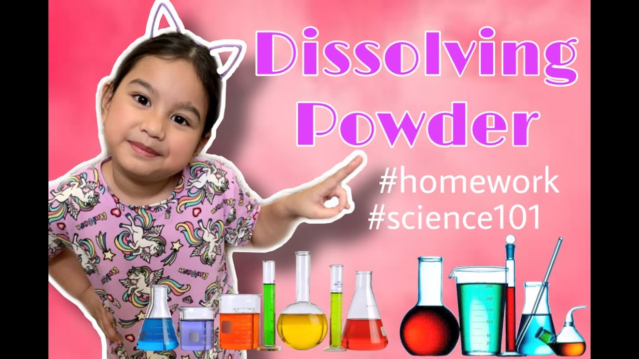 What Dissolves in Water : Powder | Science Homework | Grade 1