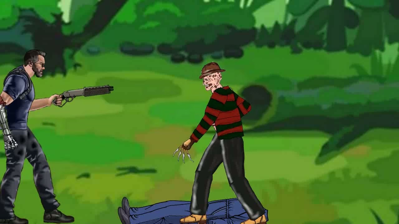 T800 vs Michael Myers. Freddy Krueger, Jason Voorhees, and Jeff the Killer  
