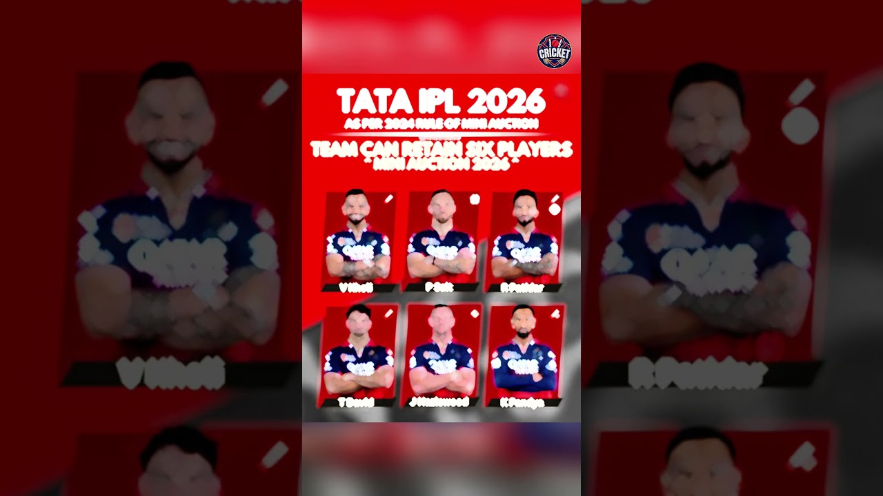 TATA IPL 2026 Mini Auction 🔥 | RCB Retained Players List | Virat Kohli Leads the Pack 💪
