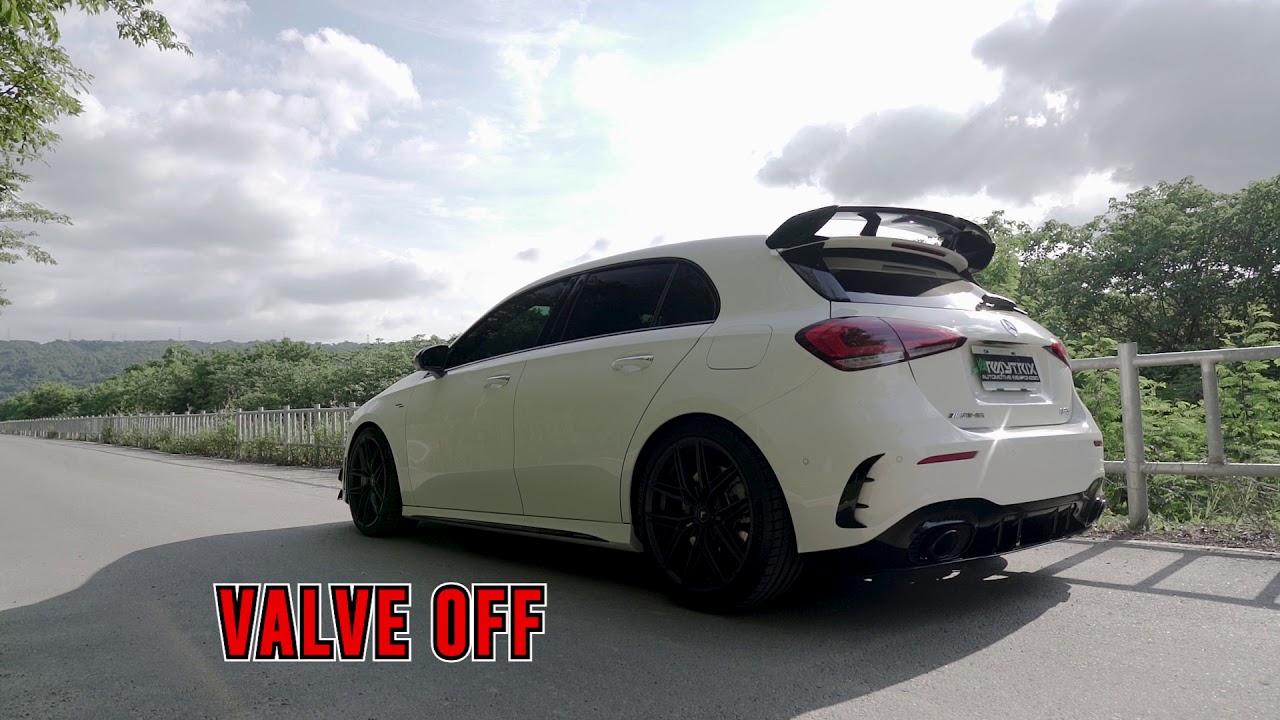 Exhaust Sound Only, A35 AMG W177 ARMYTRIX Straight Piped Turbo-back OPF/GPF Exhaust Revs & Flyby