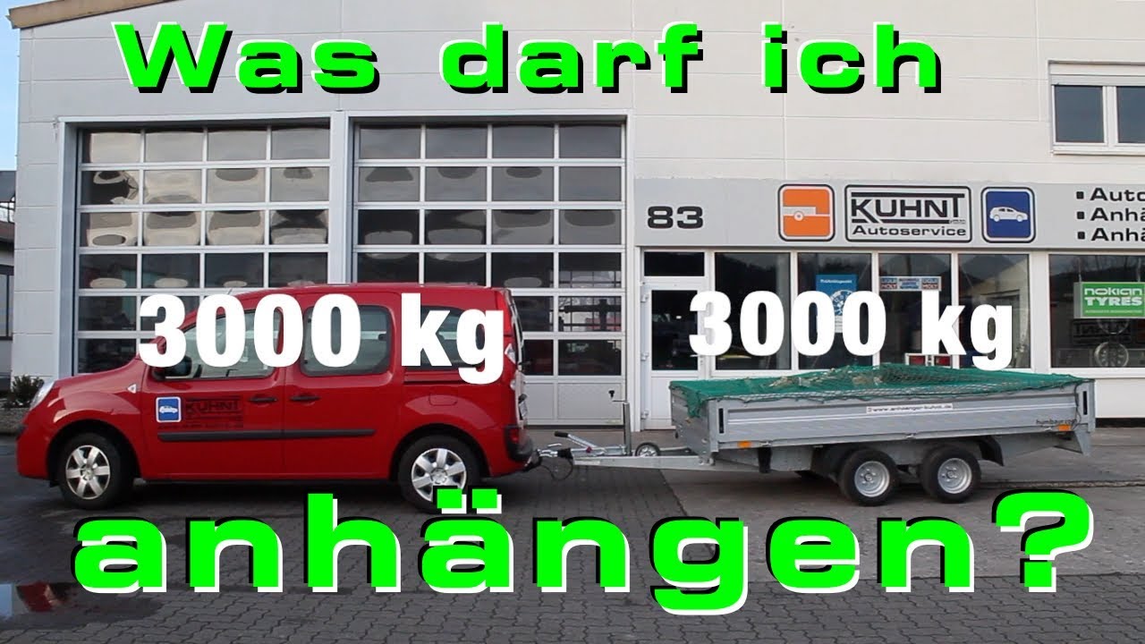 Welchen Anh&auml;nger darf mein Auto ziehen? Wie schwer darf er sein?