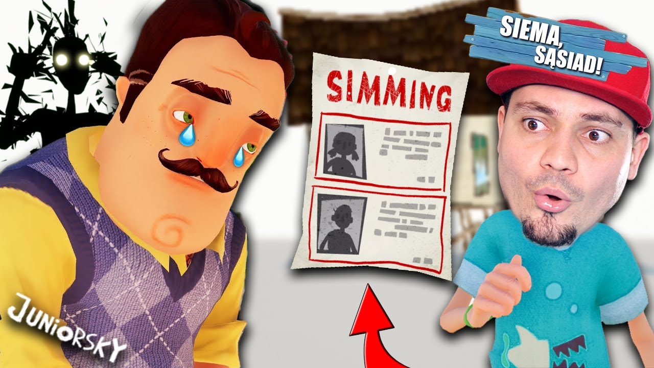 SEKRETY SĄSIADA 😥 Smutne Zakończenie ☹️ (Juniorsky Hello Neighbor Część 6)