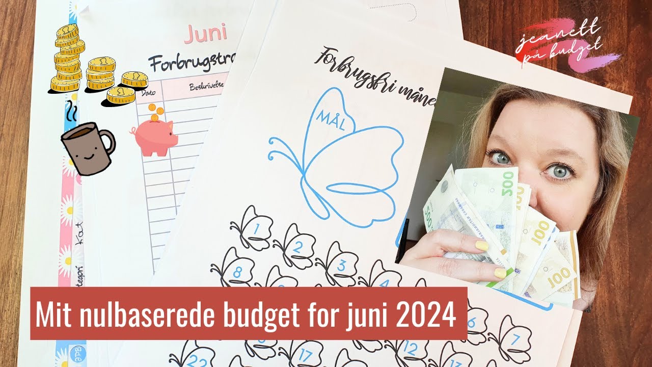 Lav juni budget med mig | Zerobased budget | Gældfri rejse |Jeanett på budget