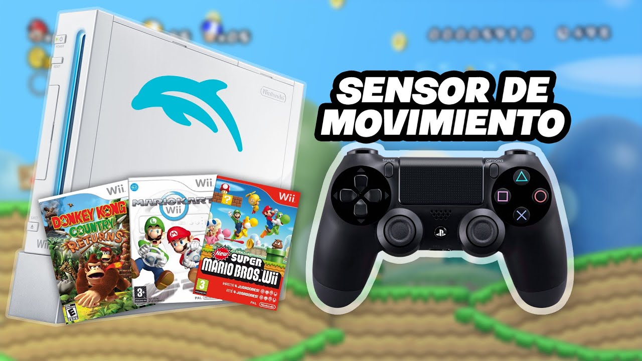 COMO CONFIGURAR MANDO de PS4 con sensor de movimiento DOLPHIN | NINTENDO WII
