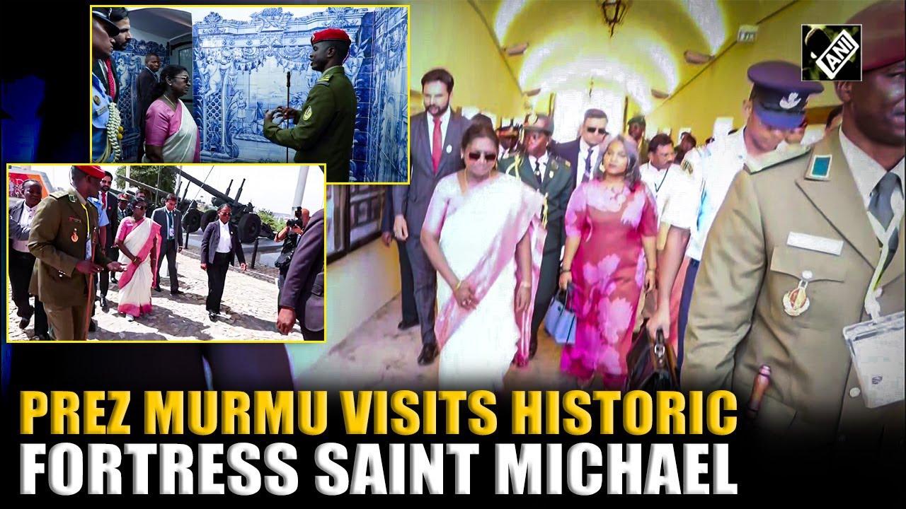 Watch: President Droupadi Murmu graces Fortress Saint Michael, signs Visitor’s book