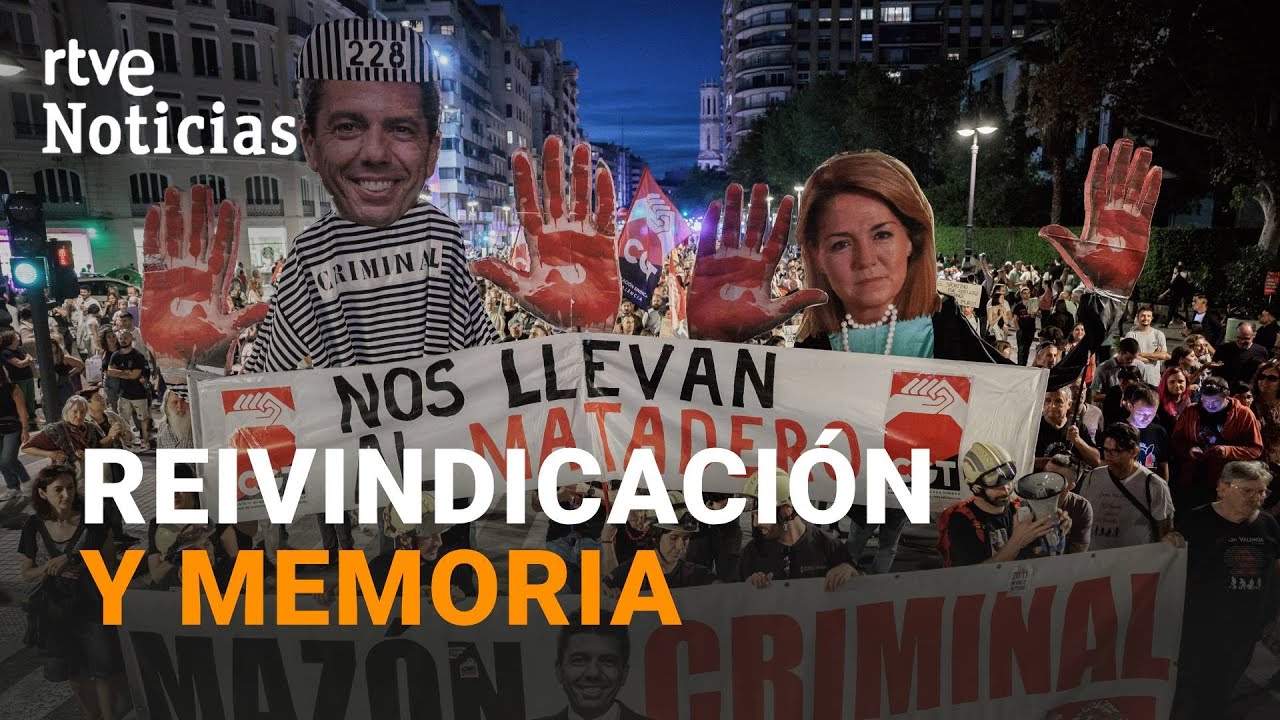 DANA: Gran MANIFESTACIÓN a casi un AÑO de la TRAGEDIA | RTVE Noticias