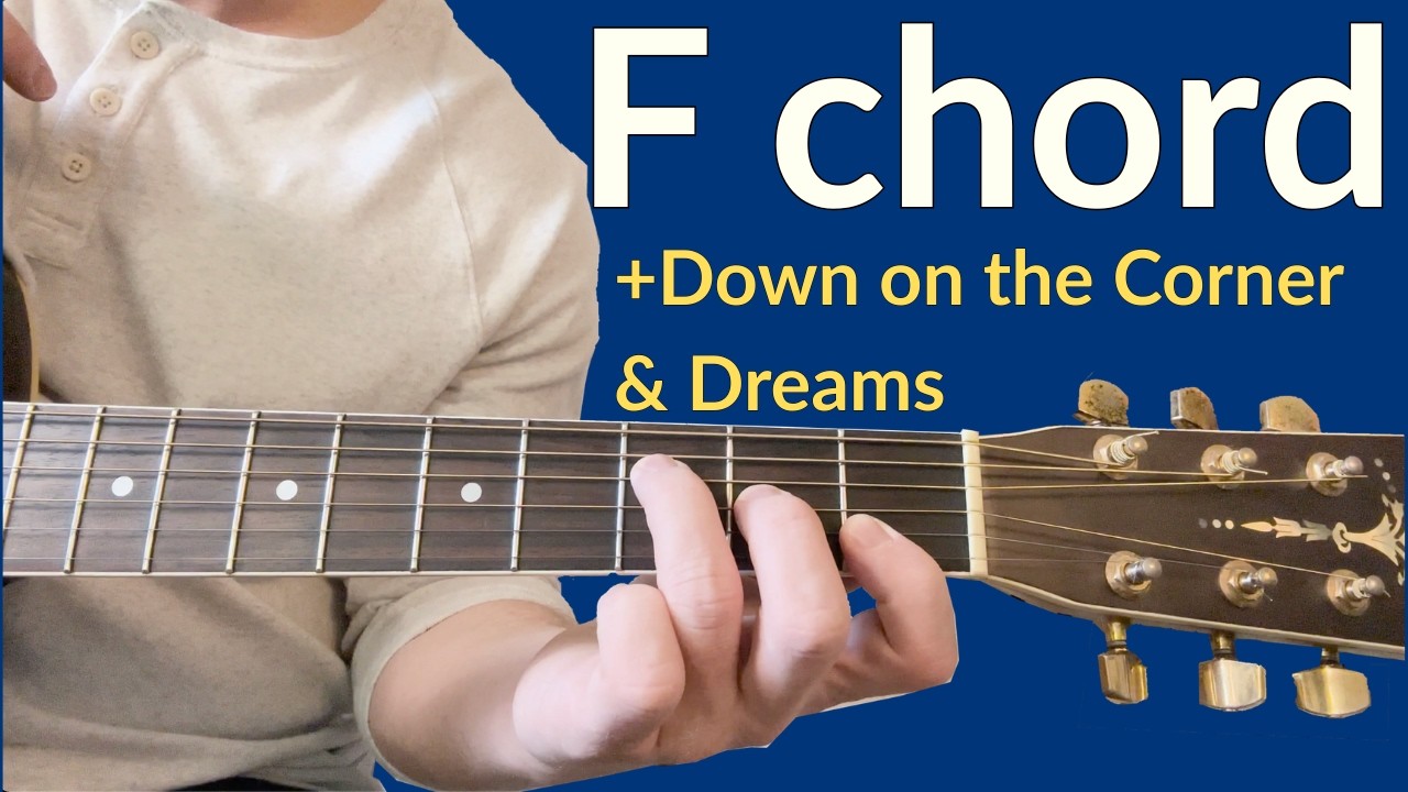 The F Chord for Beginners (2 Songs and Tabs) | Beginner Guitar Lesson