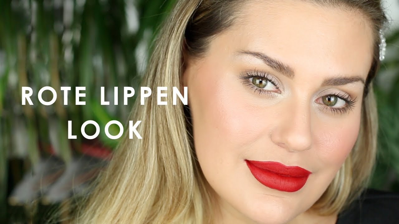 Schnelles Makeup Tutorial | rote Lippen | Vicky Lash