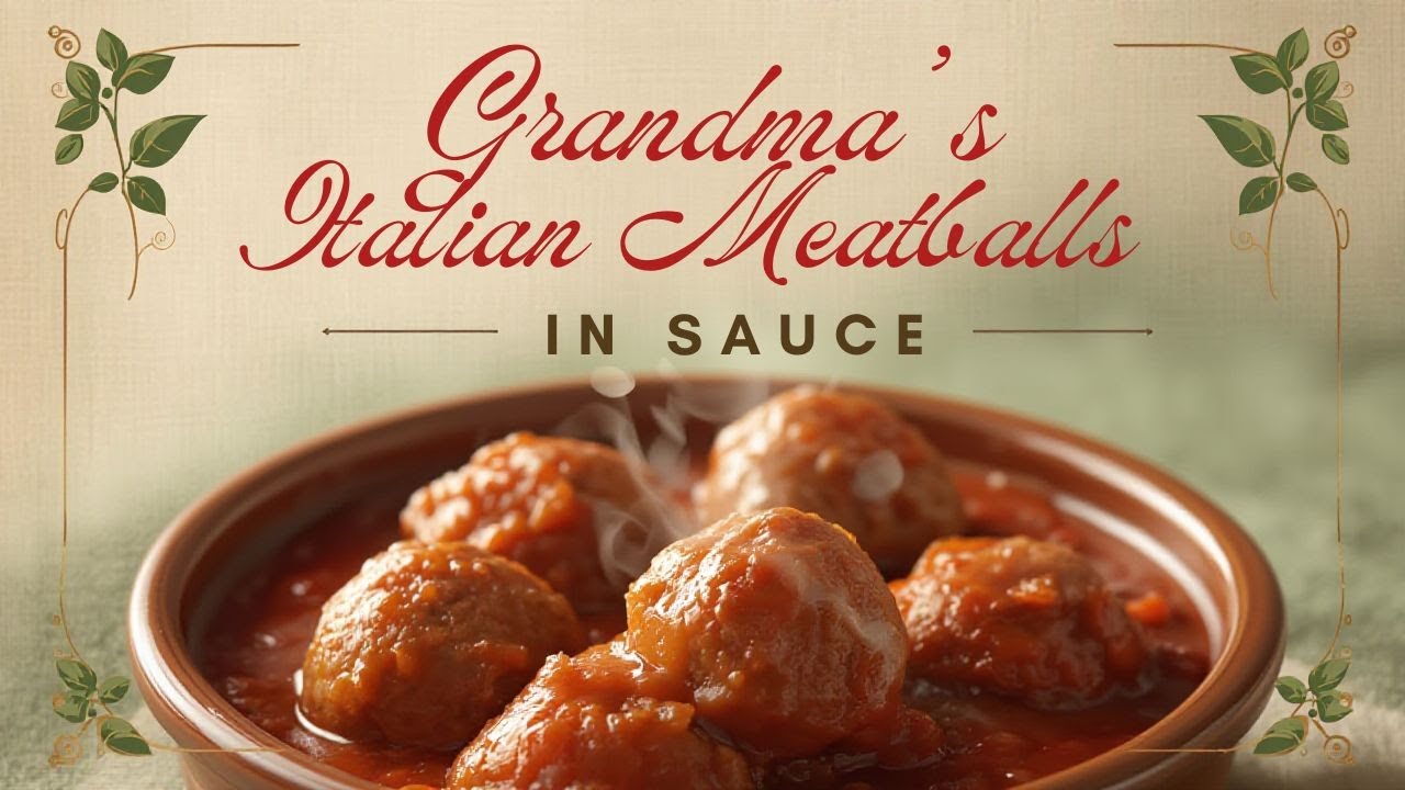 Grandma's Italian Meatballs with Sauce