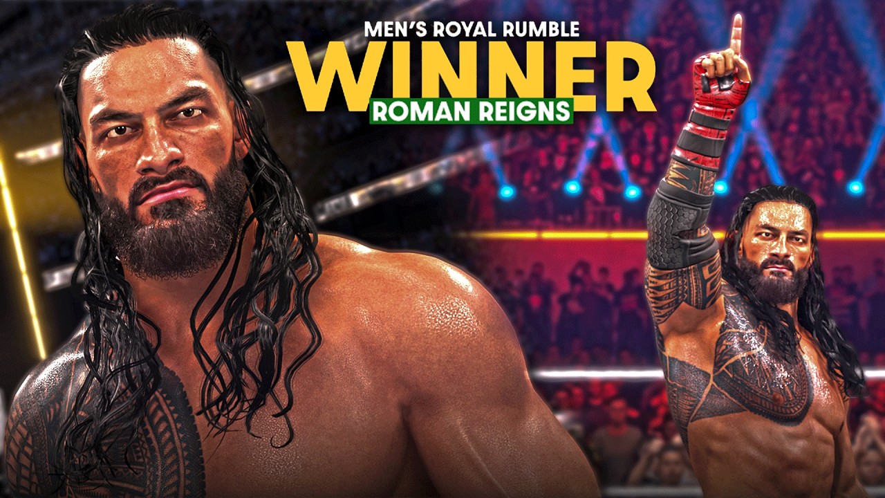 HE IS BACK! Roman Reigns Royal Rumble Winner Mod Showcase | WWE 2K25 Modding