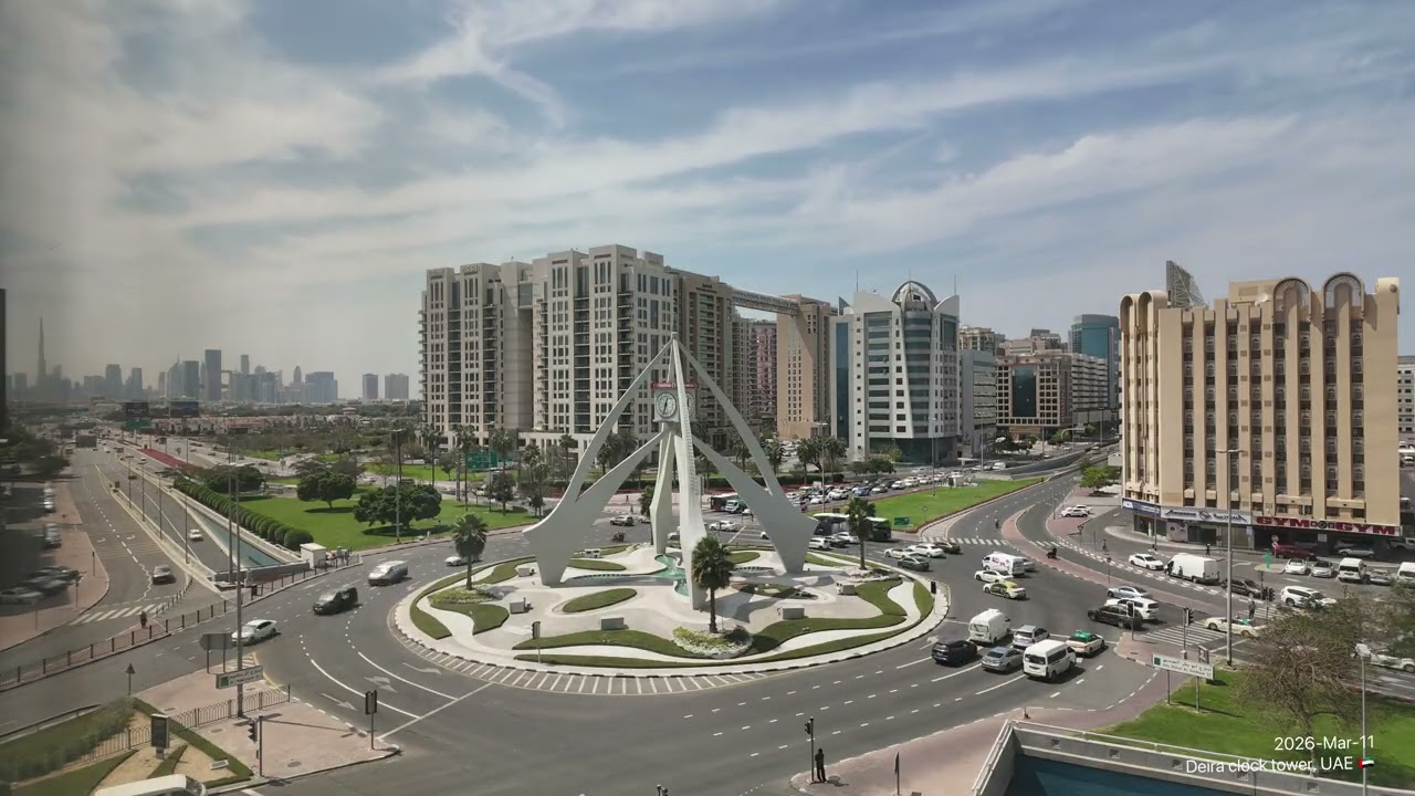Everyday unique view of my window, 11 March 2026, #deira #uae #dubai #timelapse