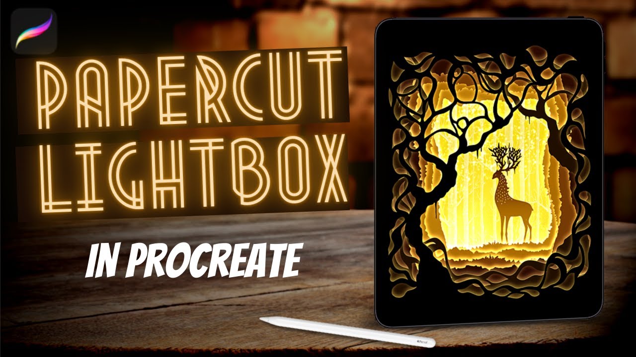 Рисование и анимация вырезанного из бумаги лайтбокса — Учебное пособие по PROCREATE