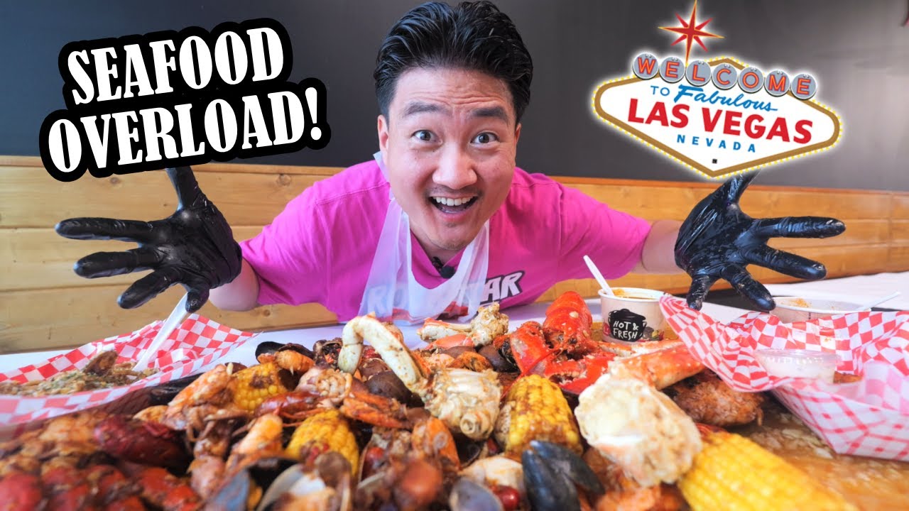 $60 SEAFOOD BOIL ALL YOU CAN EAT in LAS VEGAS!