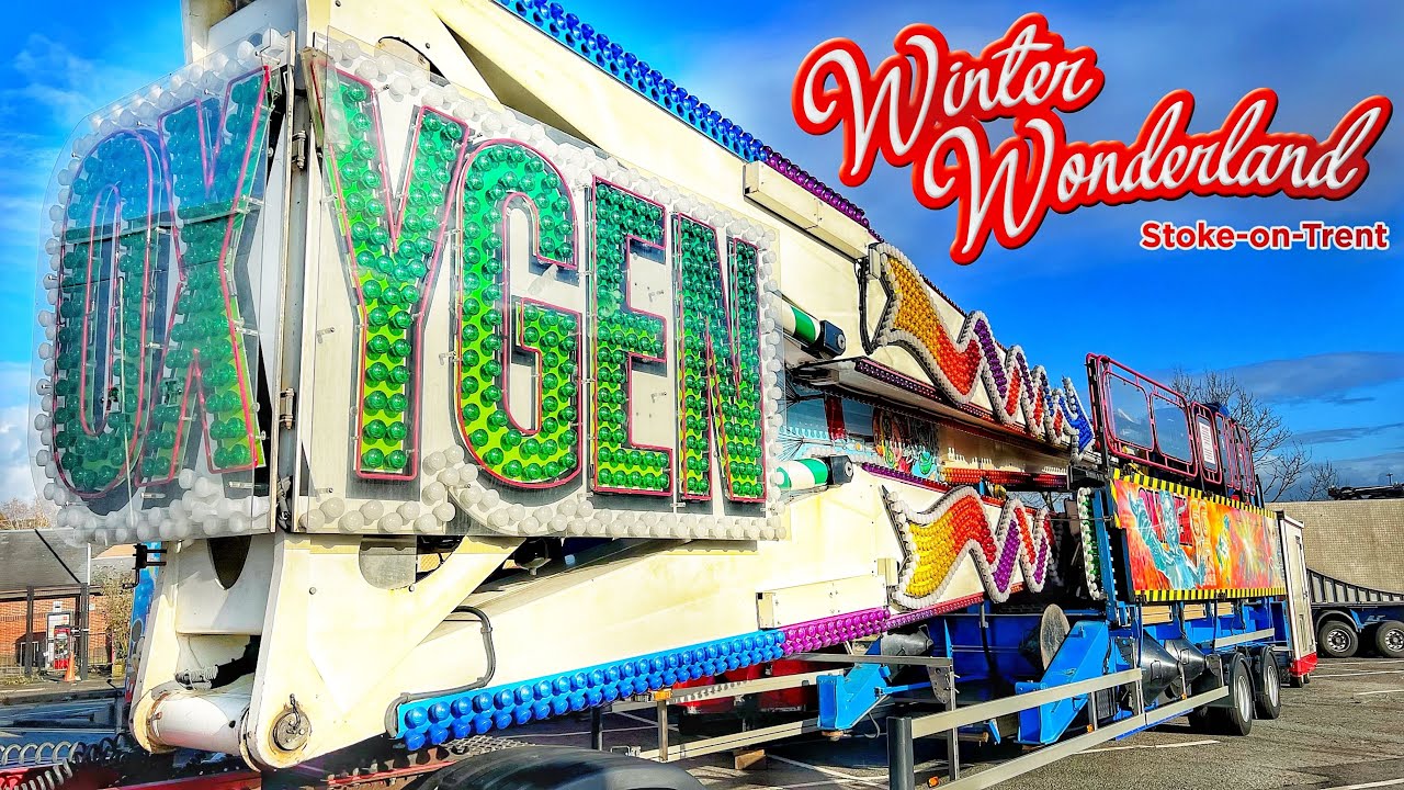 Funfair Ride Build Up Video - 'OXYGEN' KMG Speed - Winter Wonderland Stoke