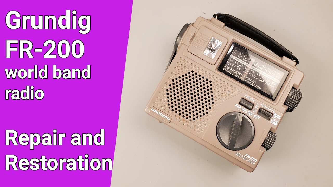 Grundig FR-200 World Band Radio Restoration and Repair