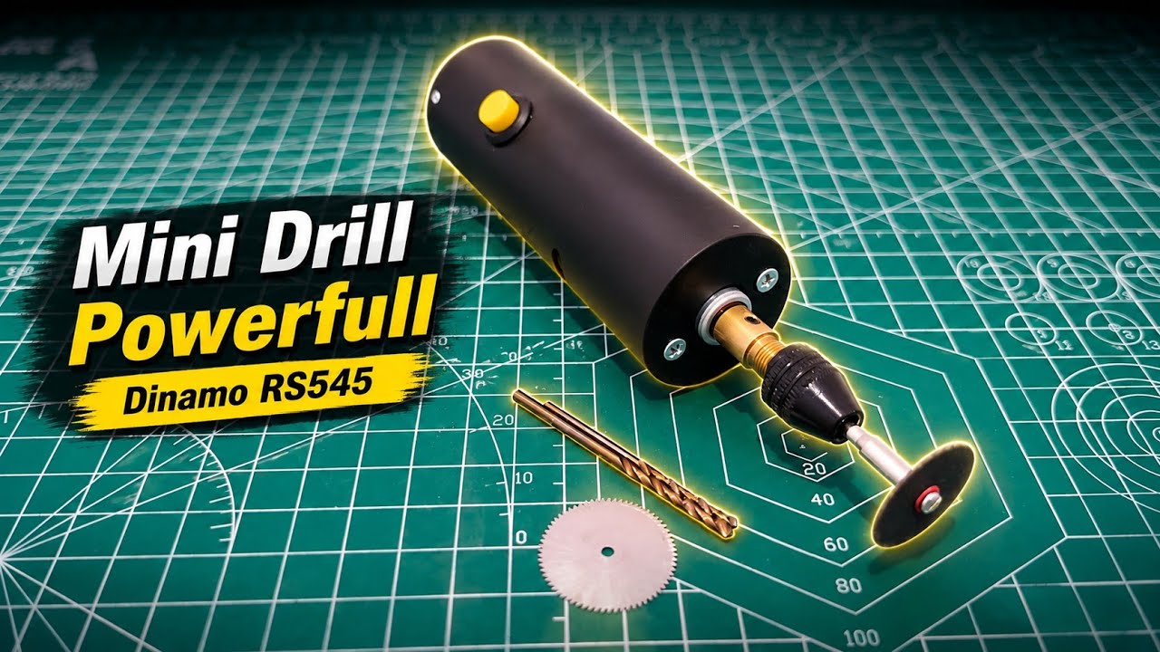 MEMBUAT BOR MINI DARI DINAMO || Diy Mini drill Dinamo RS545