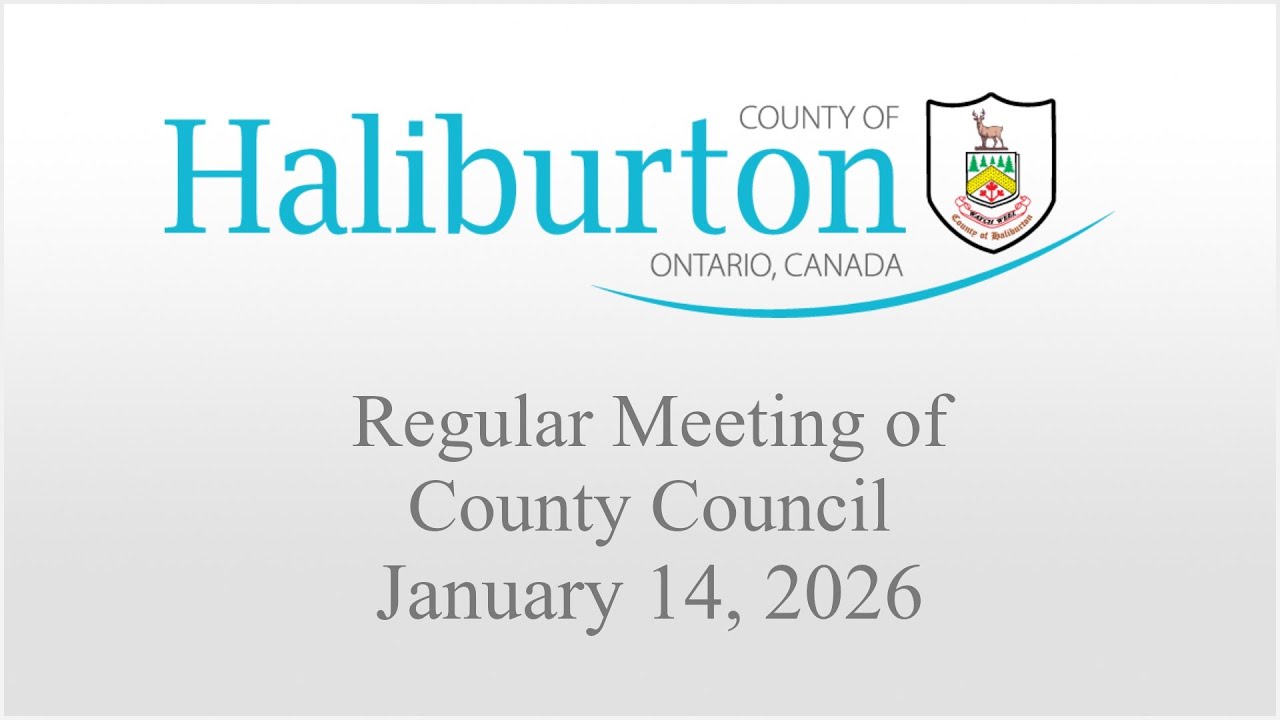January 14th, 2026 Regular Meeting of Haliburton County Council