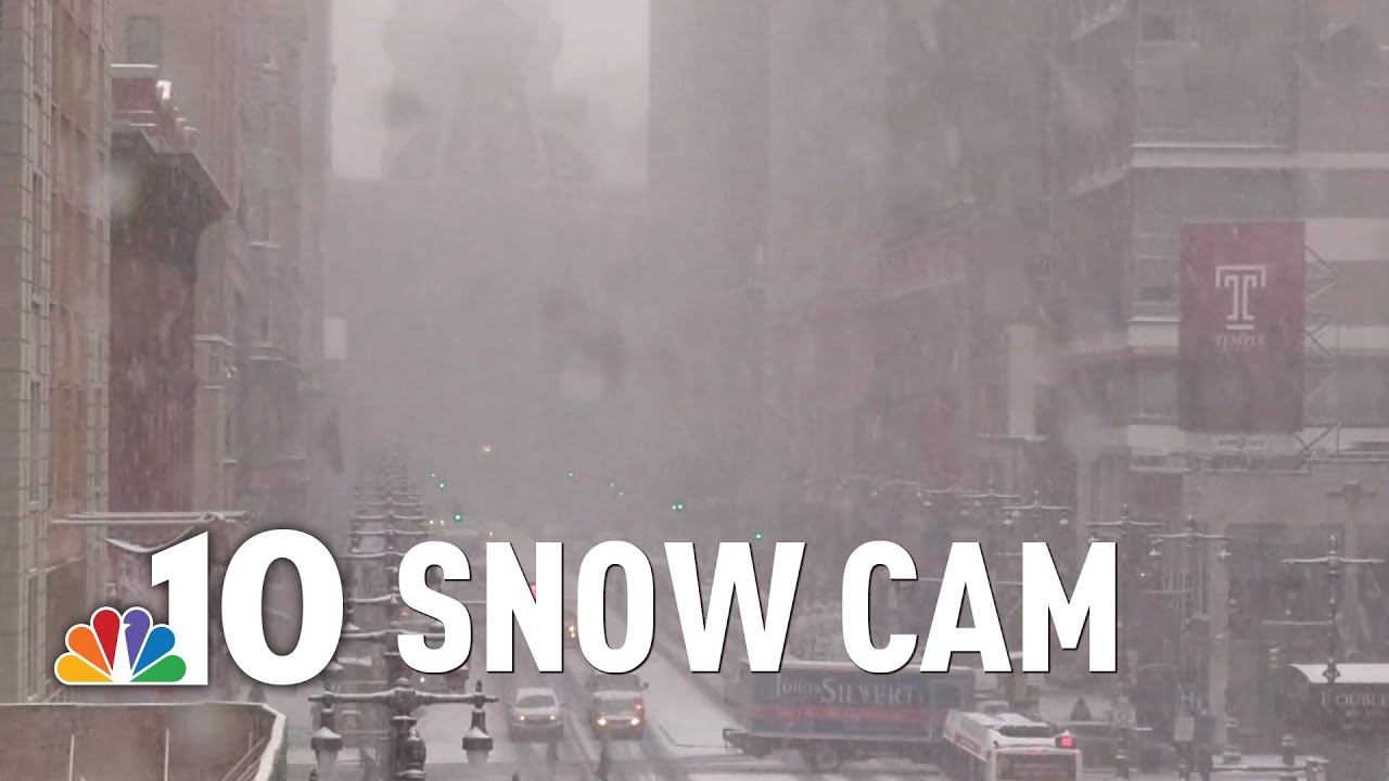 Snow Falling in Center City Philadelphia | NBC10 Philadelphia